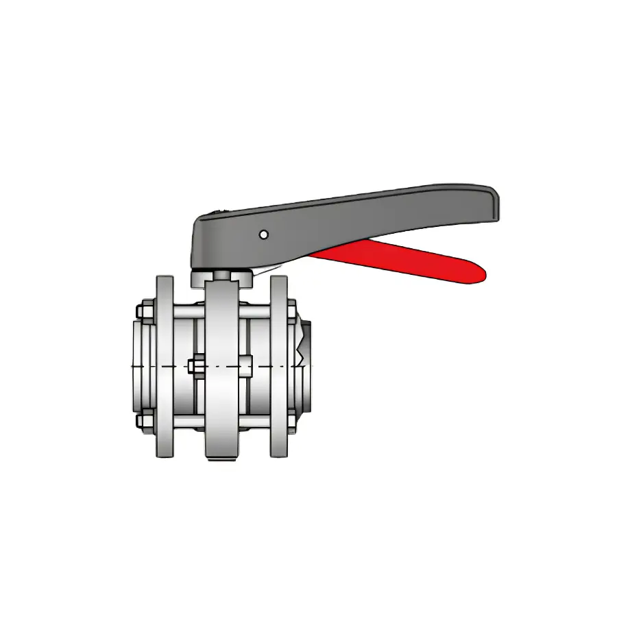 Intermediate flange butterfly valve 4310 S-S