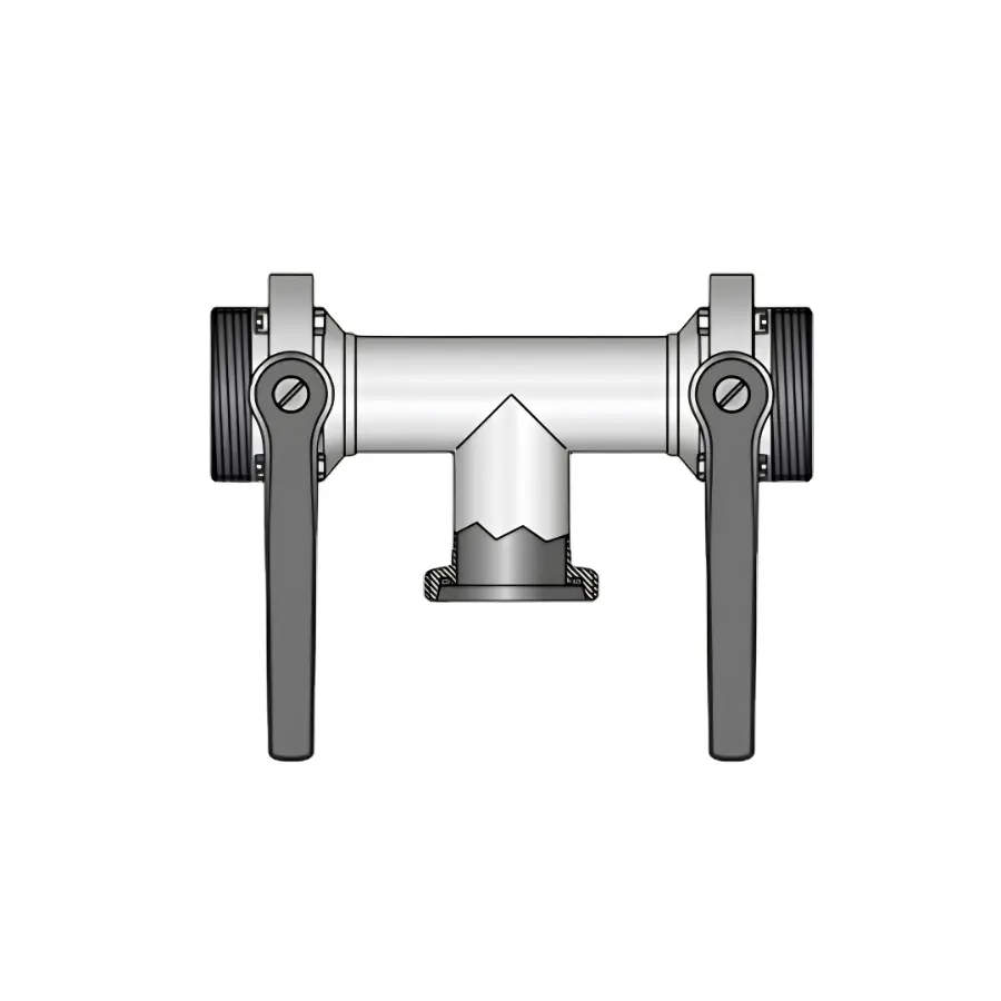 Multi-way butterfly valve 4314 G-G-G