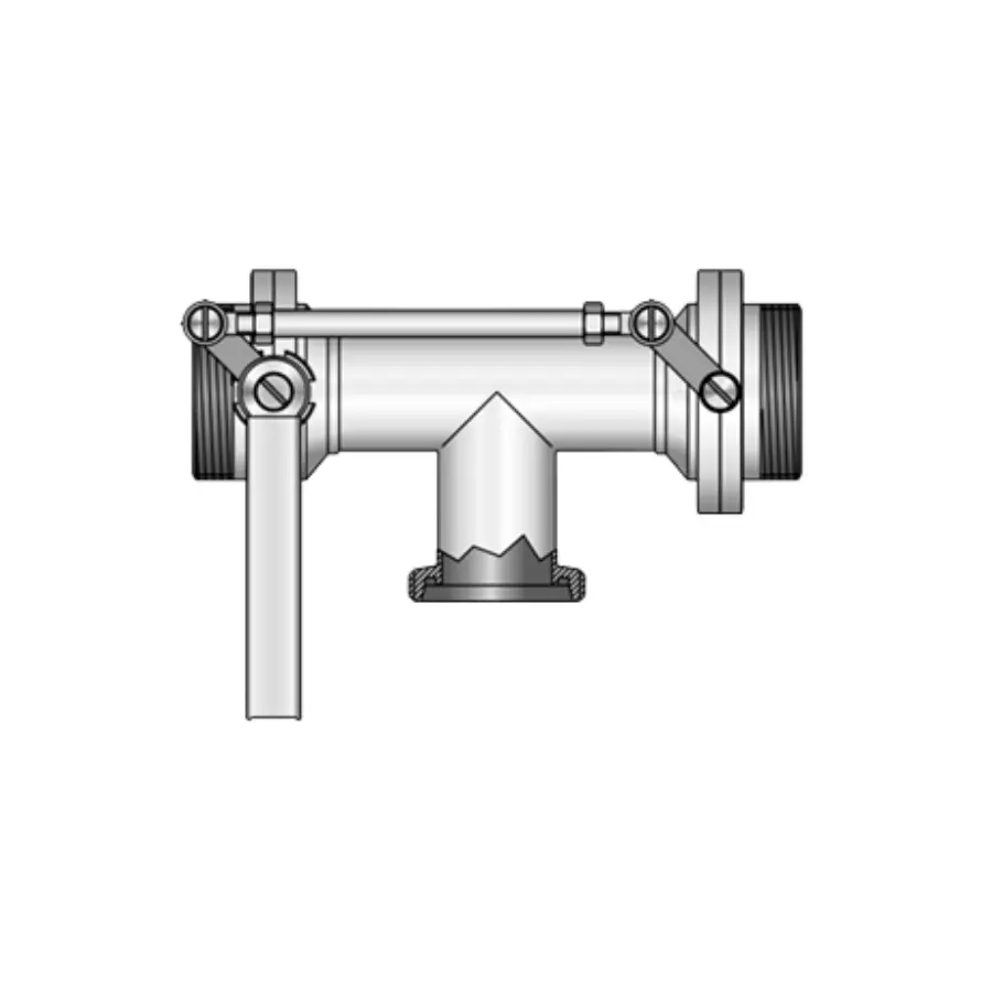 Multi-way butterfly valve 4914 G-G-G