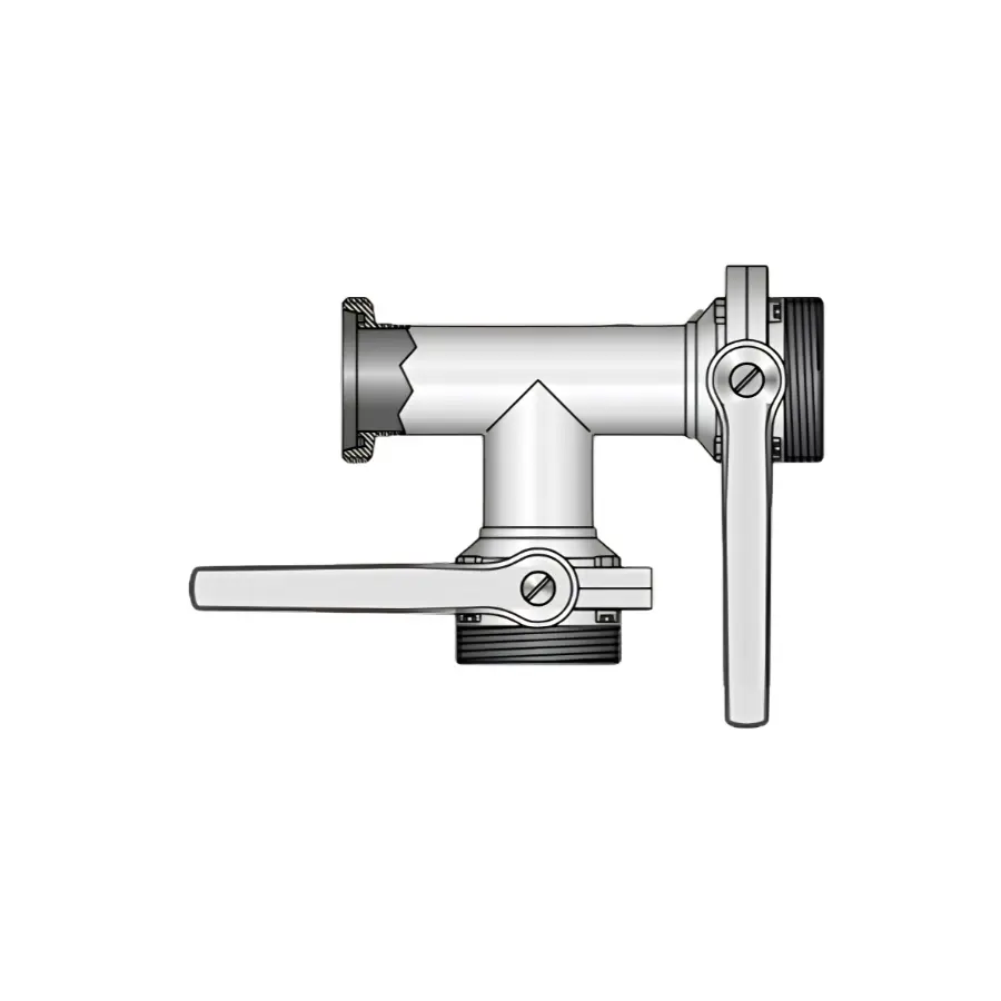 Multi-way butterfly valve 4315 G-G-G