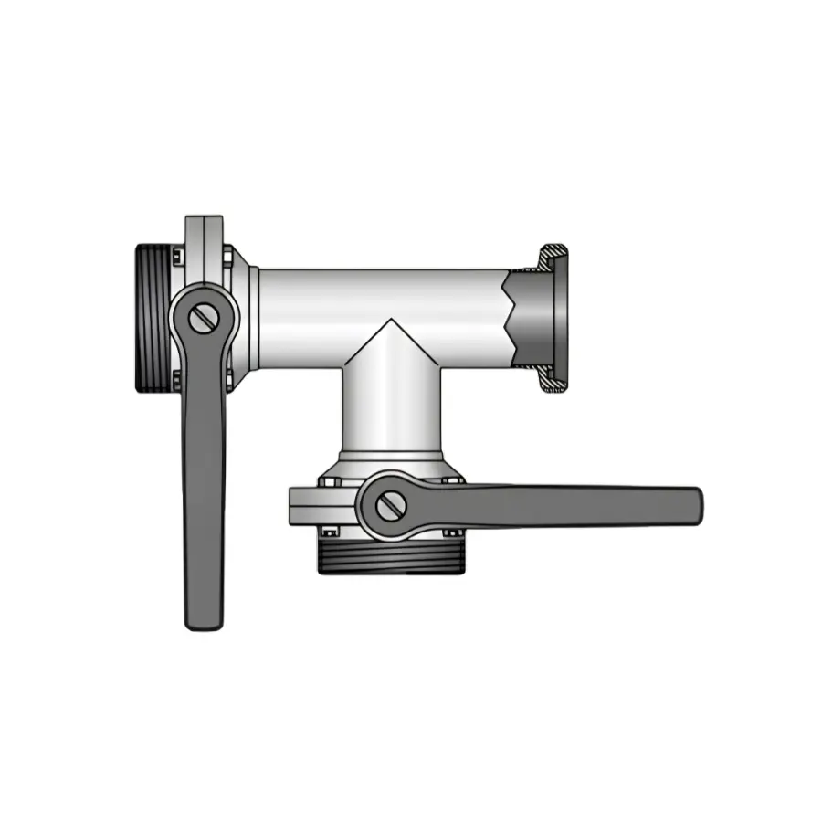 Multi-way butterfly valve 4316 G-G-G