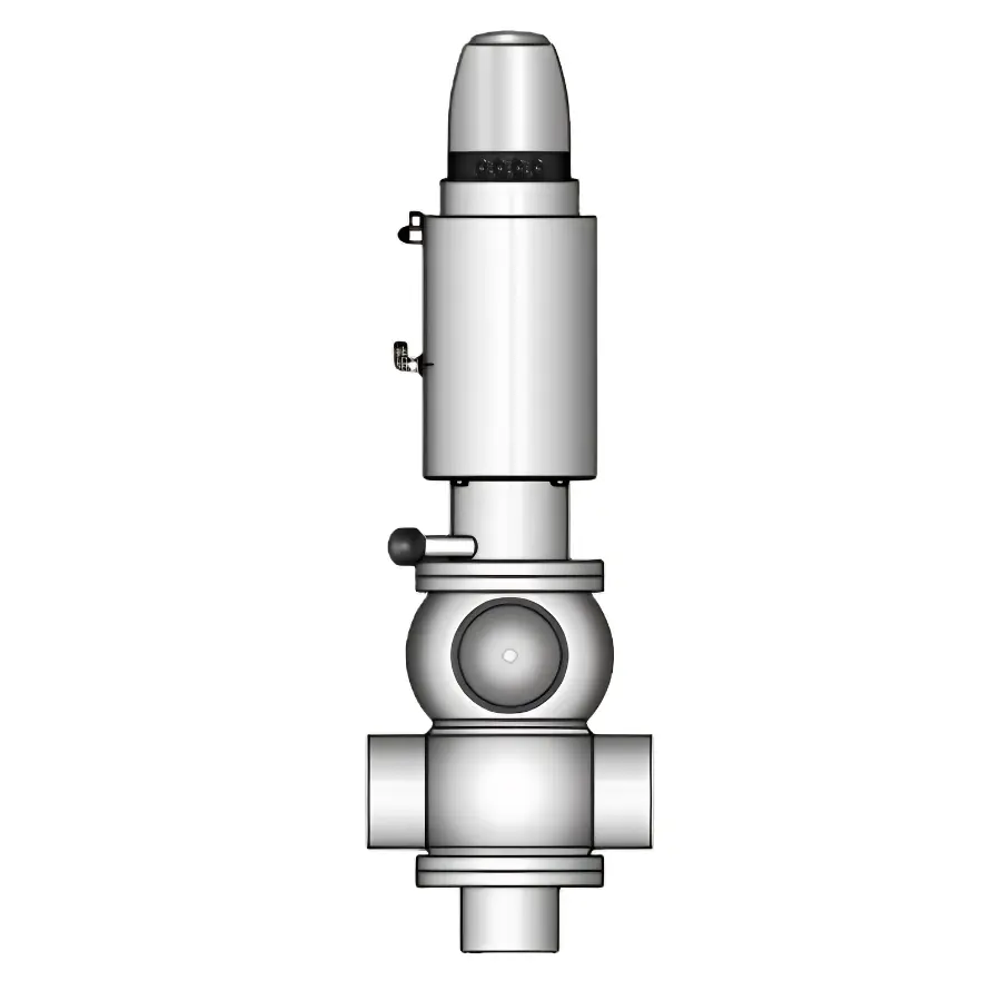 Double-seat valve 5671 with shaft flushing