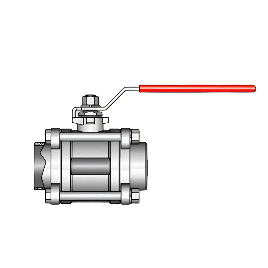 Three-way ball valve 3×PN 10
