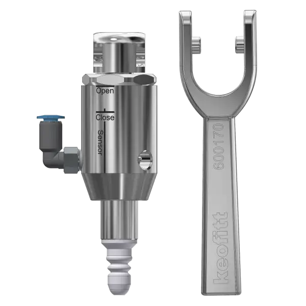 VALVE HEAD M4 TYPE N PTFE