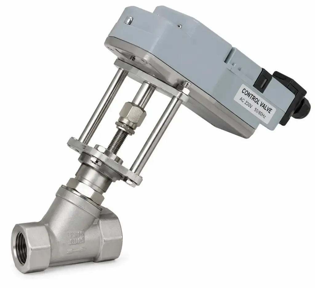 Motor-control valves made of stainless steel with new actuator