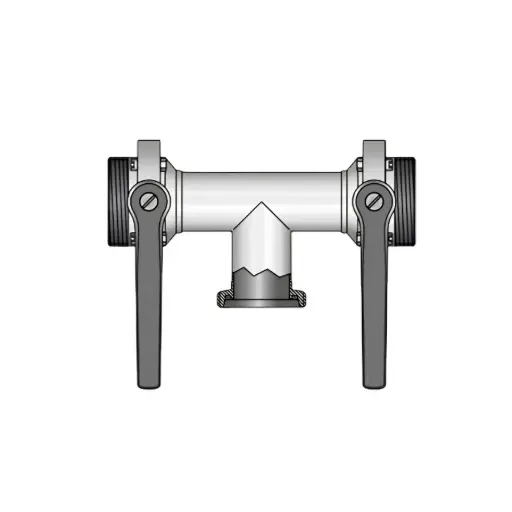 Multi-way butterfly valve 4314 G-G-G