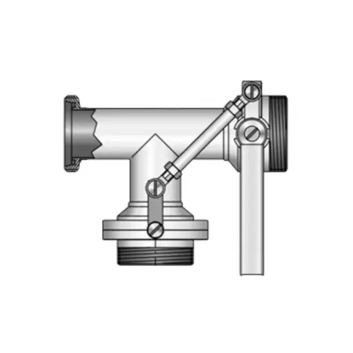 Multi-way butterfly valve 4915 G-G-G