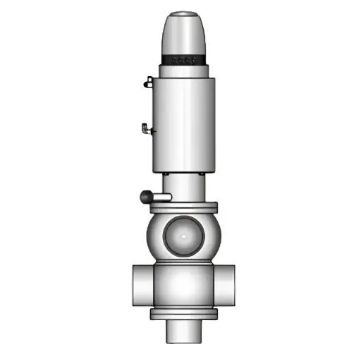 Double-seat valve 5671 with shaft flushing