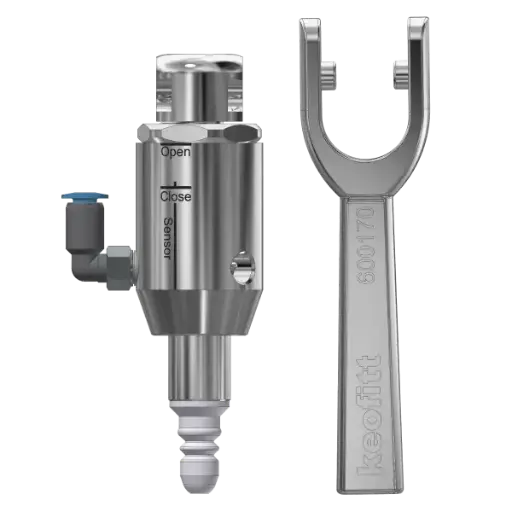 VALVE HEAD M4 TYPE N PTFE