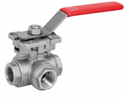 4-Way Stainless Steel Ball Valve