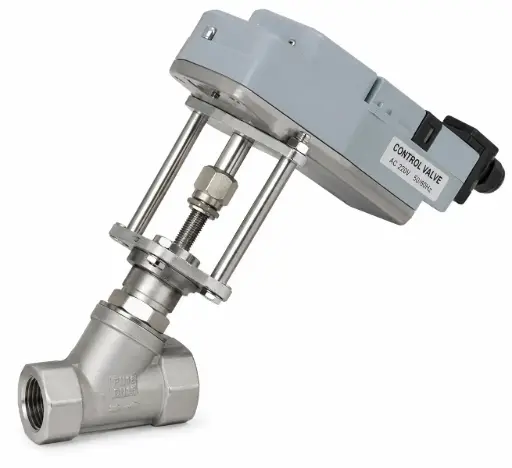 Motor-control valves made of stainless steel with new actuator